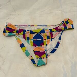 Victorias Secret PINK bikini bottom multi color abstract  XS